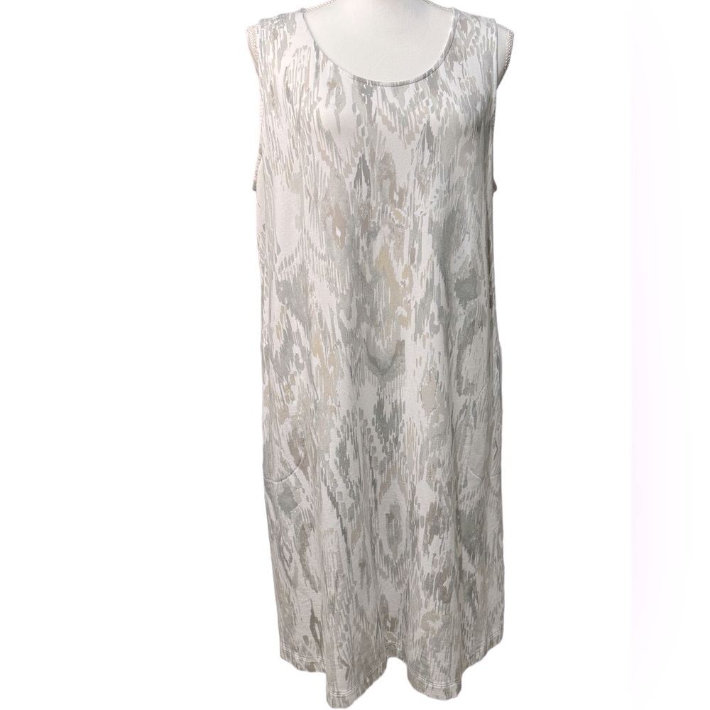 J.jill purejill sleeveless cotton blend dress size Large